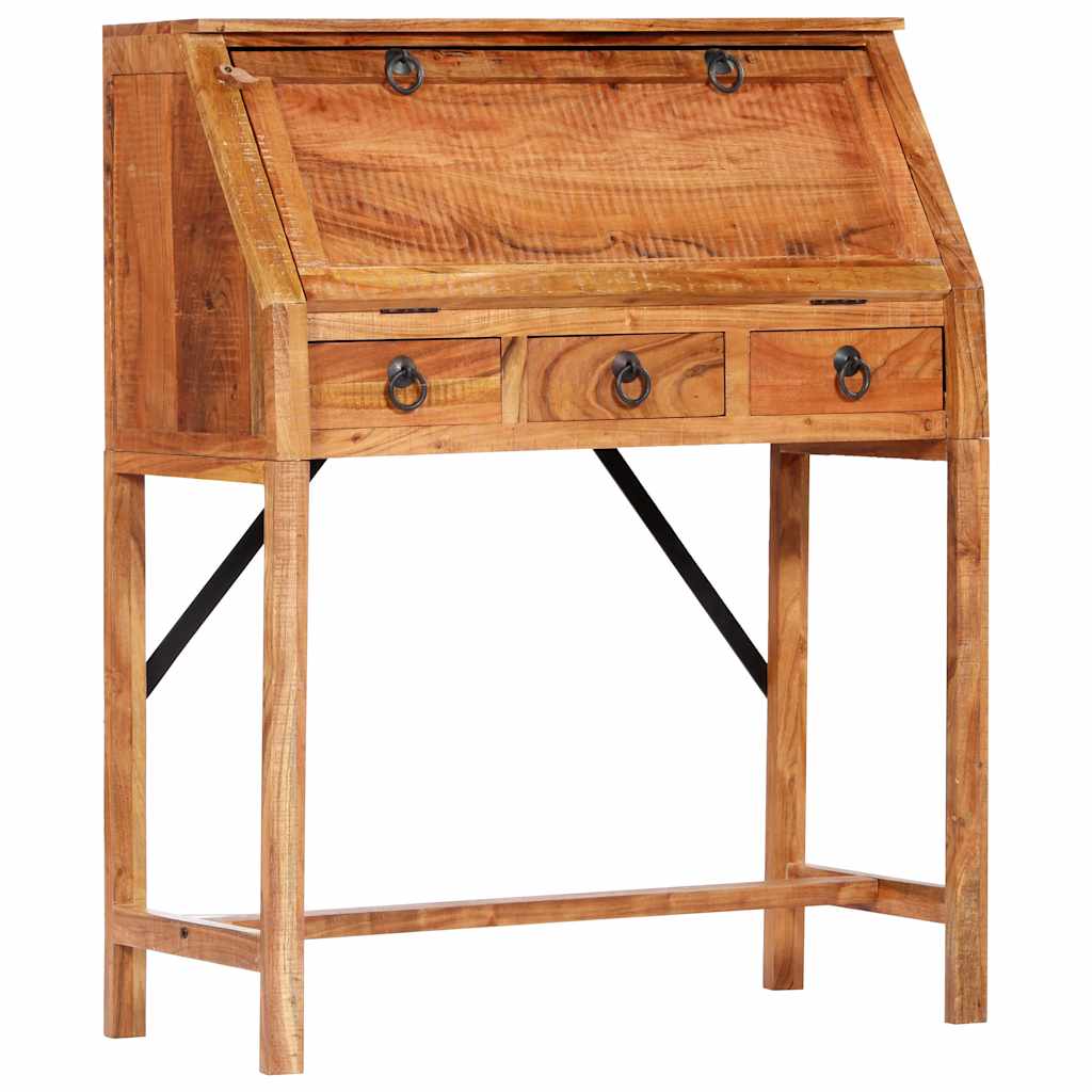 248098 vidaXL Writing Desk 90x40x107cm Solid Acacia Wood 3