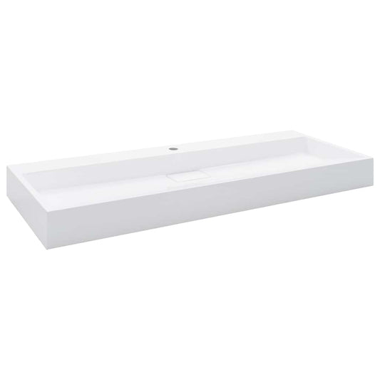 Wash Basin Mineral Cast/Marble Cast White, image 2