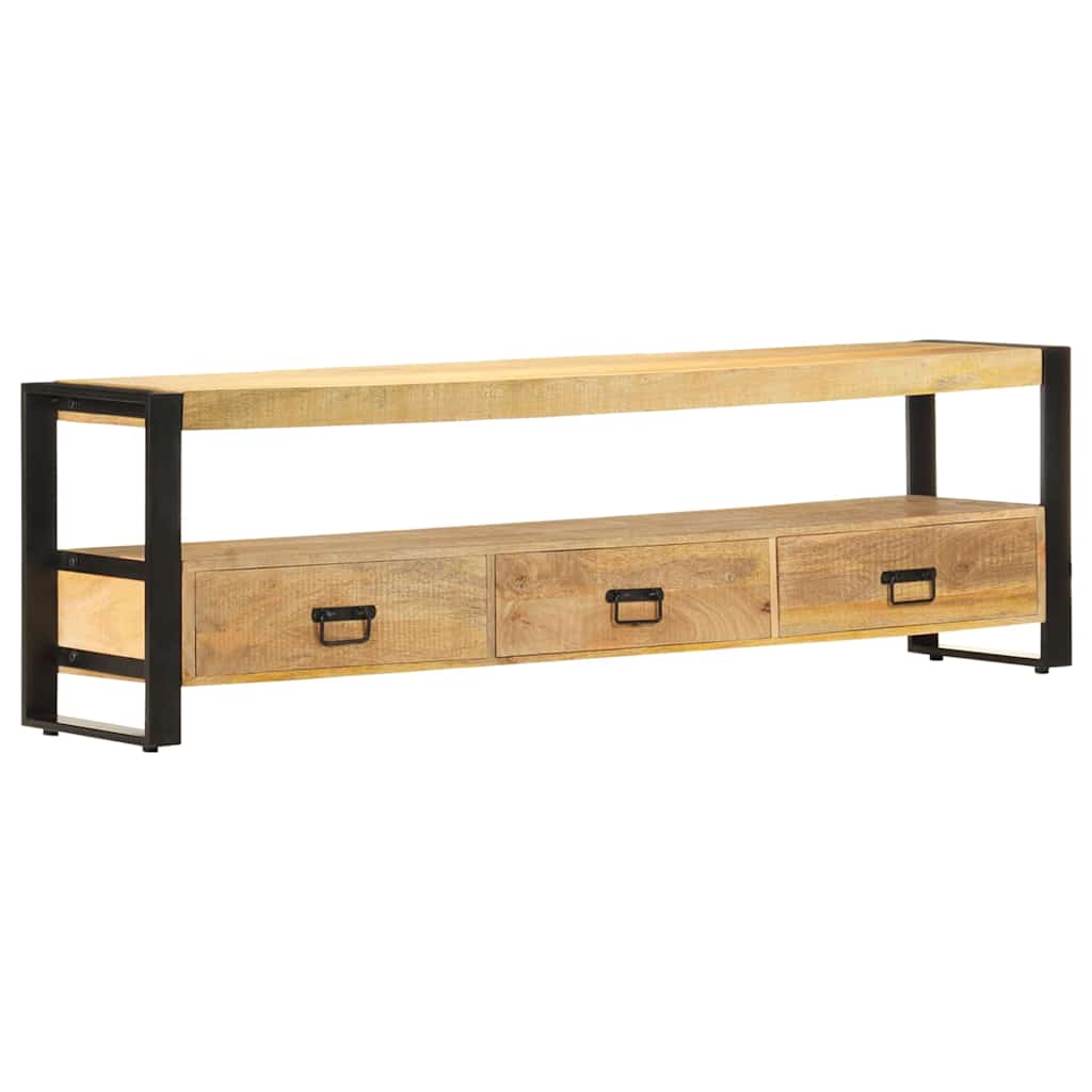 247906 vidaXL TV Cabinet 150x30x45 cm Solid Mango Wood 1
