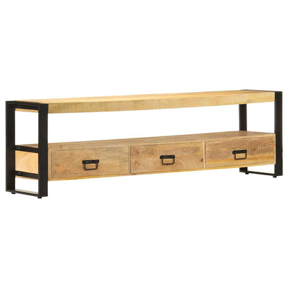 247906 vidaXL TV Cabinet 150x30x45 cm Solid Mango Wood 1