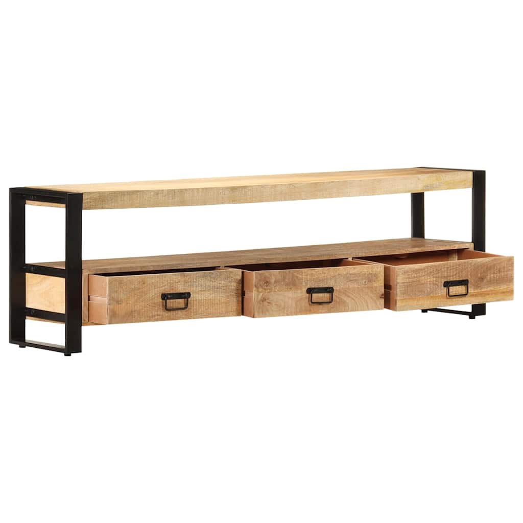 247906 vidaXL TV Cabinet 150x30x45 cm Solid Mango Wood 3