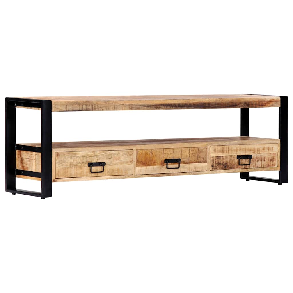 247906 vidaXL TV Cabinet 150x30x45 cm Solid Mango Wood 4