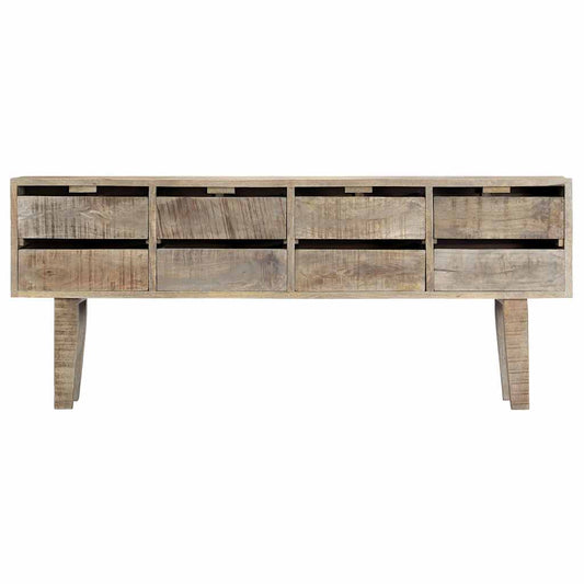 247914 vidaXL Sideboard 140x30x60 cm Solid Mango Wood 2