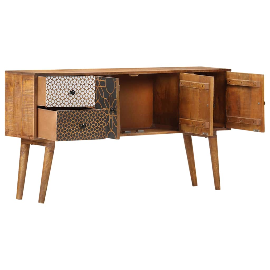 247917 vidaXL Sideboard with Printed Pattern 130x30x70 cm Solid Mango Wood 3