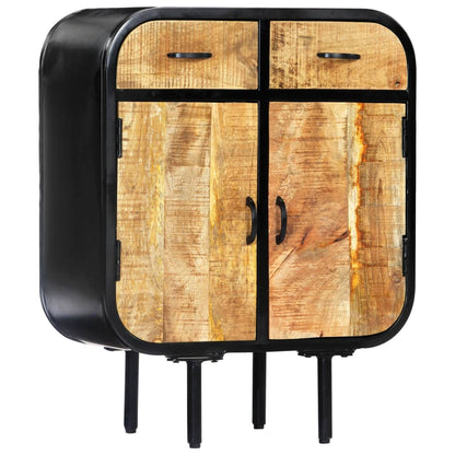 vidaXL Sideboard | Brown and Black | Solid mango wood, powder-coated iron 1