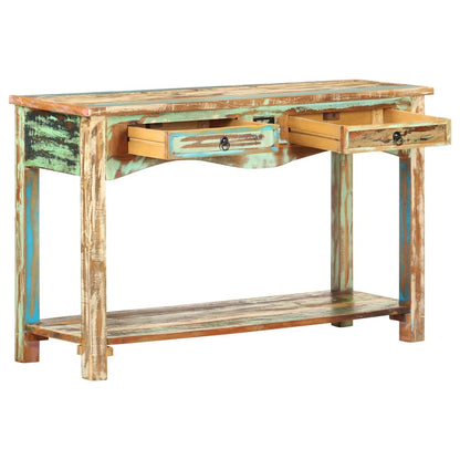 vidaXL Console Table | Multi-coloured with green, brown, beige 3