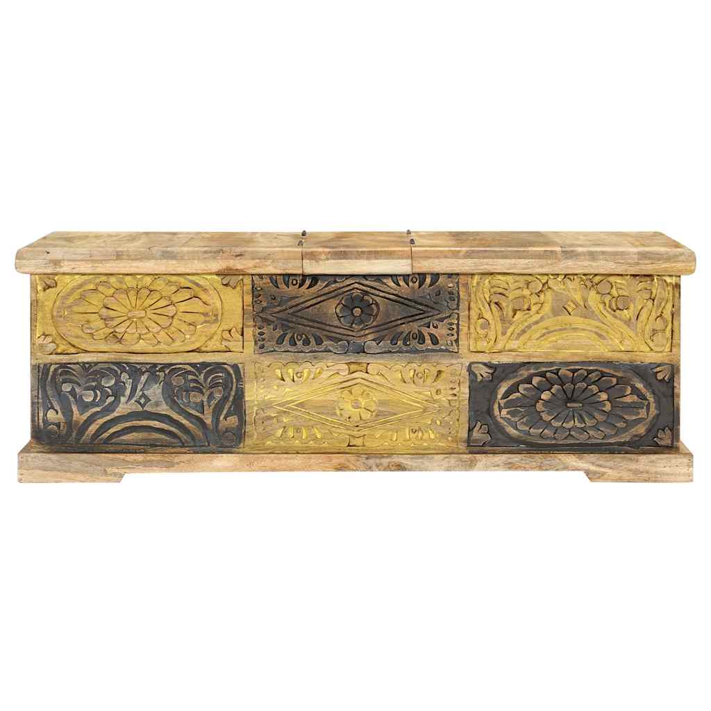247881 vidaXL Coffee Table 100x50x35 cm Solid Mango Wood 2