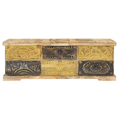 247881 vidaXL Coffee Table 100x50x35 cm Solid Mango Wood 2