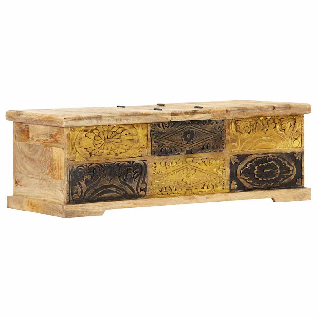 247881 vidaXL Coffee Table 100x50x35 cm Solid Mango Wood 5