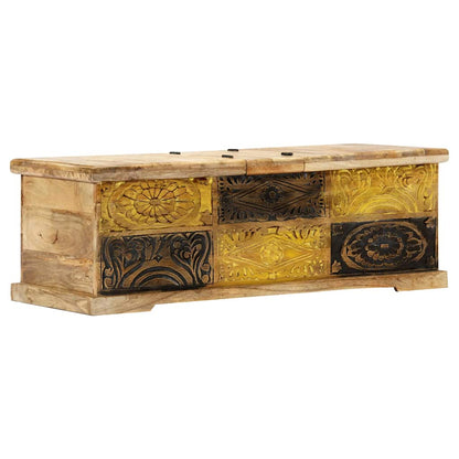 247881 vidaXL Coffee Table 100x50x35 cm Solid Mango Wood 6