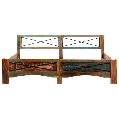vidaXL Bed Frame without Mattress Solid Reclaimed Wood 180x200 cm 3