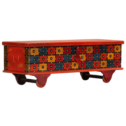 247669 vidaXL Storage Box Red 110x40x40 cm Solid Acacia Wood 3