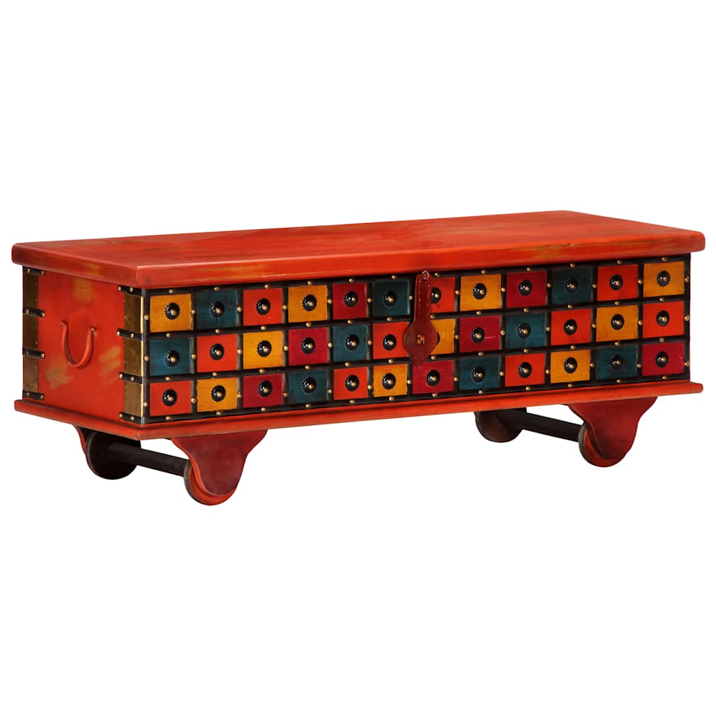 247669 vidaXL Storage Box Red 110x40x40 cm Solid Acacia Wood 6