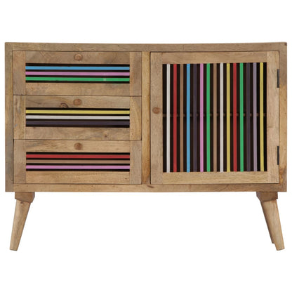 vidaXL Sideboard | Natural Mango Wood | Solid Mango Wood and Engineered Wood 2