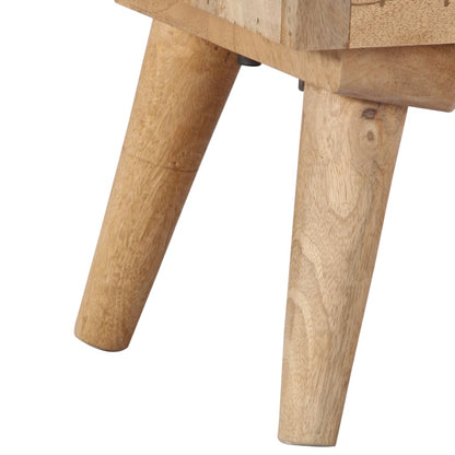vidaXL Sideboard | Natural Mango Wood | Solid Mango Wood and Engineered Wood 4