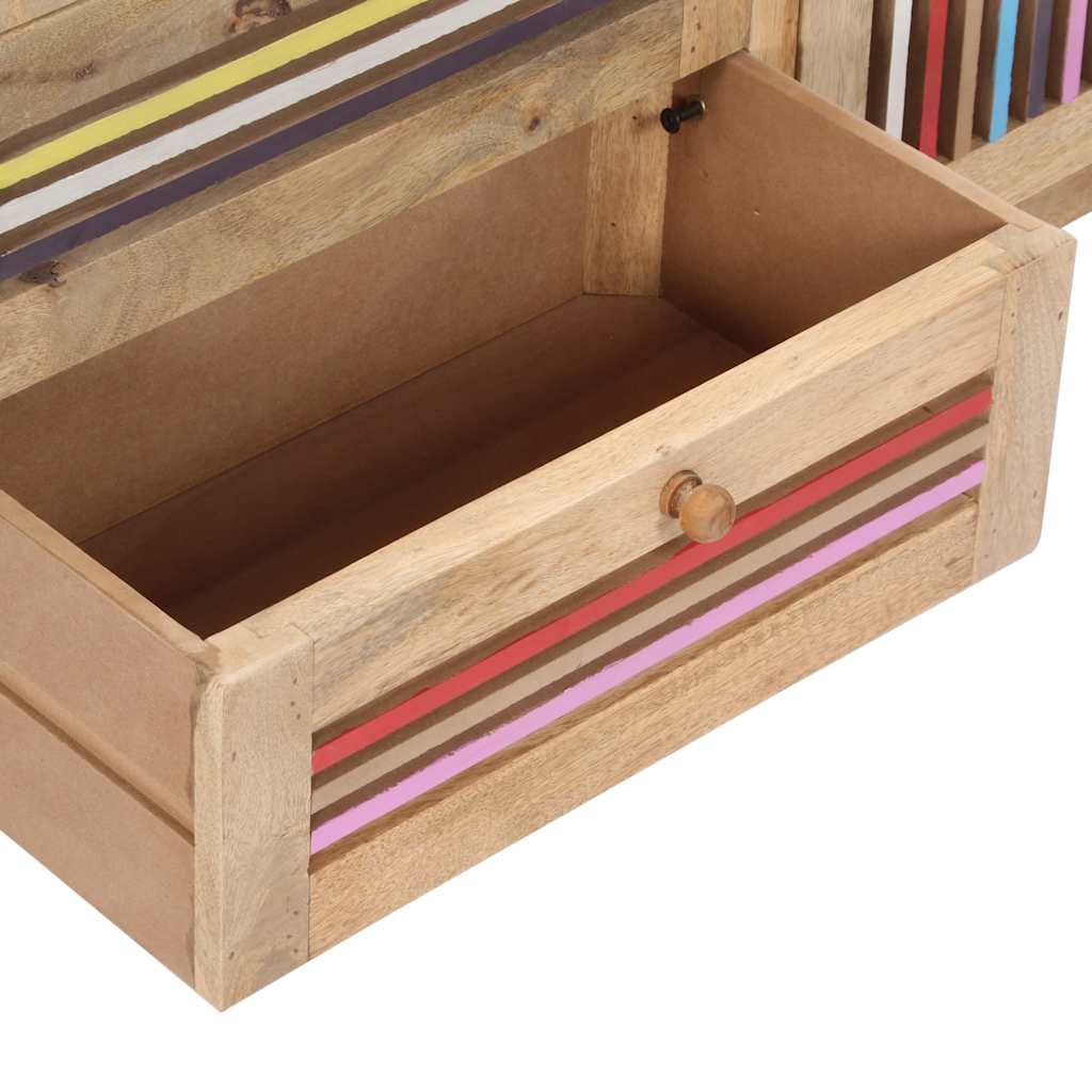 vidaXL Sideboard | Natural Mango Wood | Solid Mango Wood and Engineered Wood 5