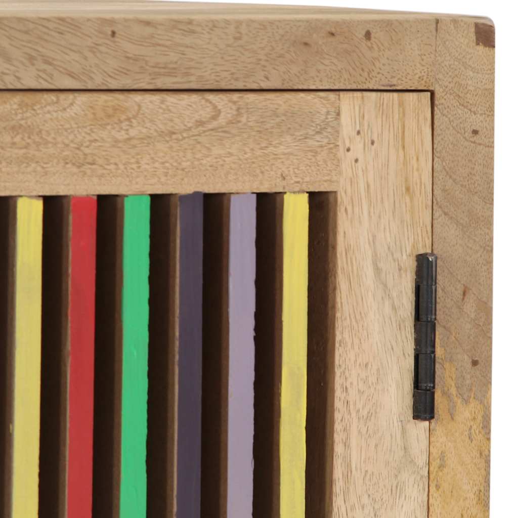 vidaXL Sideboard | Natural Mango Wood | Solid Mango Wood and Engineered Wood 6