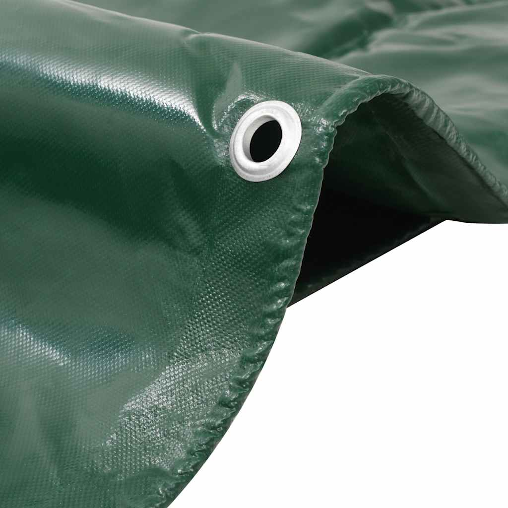 vidaXL Tarpaulin 650 g/m² 6x8 m Green 2