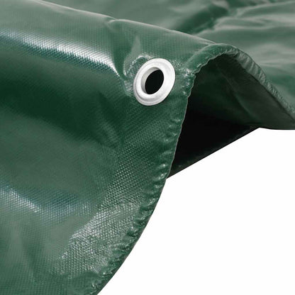 vidaXL Tarpaulin 650 g/m² 6x8 m Green 2