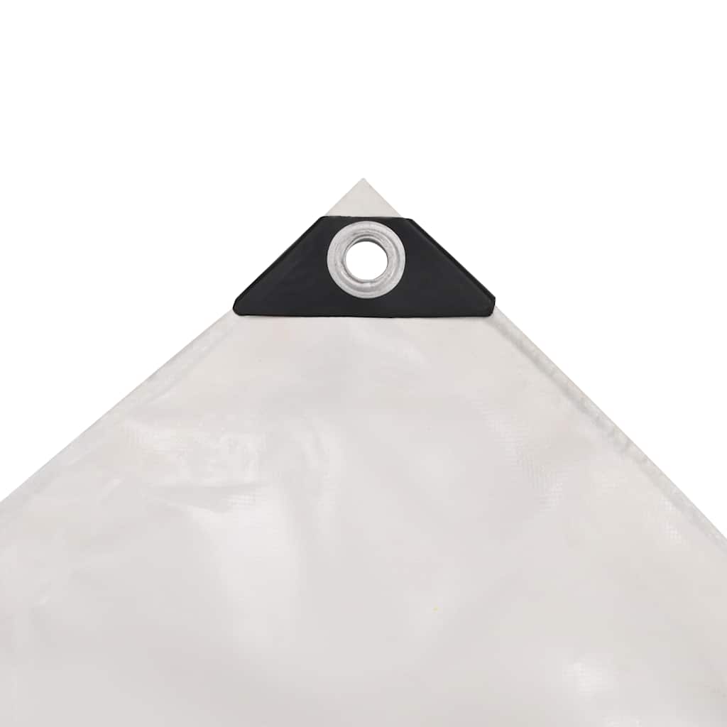 vidaXL Tarpaulin 650 g/m² 6x8 m White 3