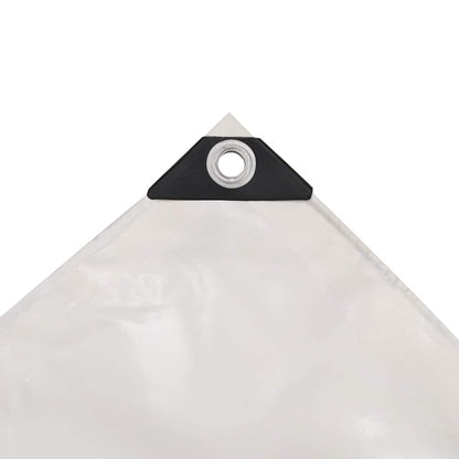 vidaXL Tarpaulin 650 g/m² 6x8 m White 3