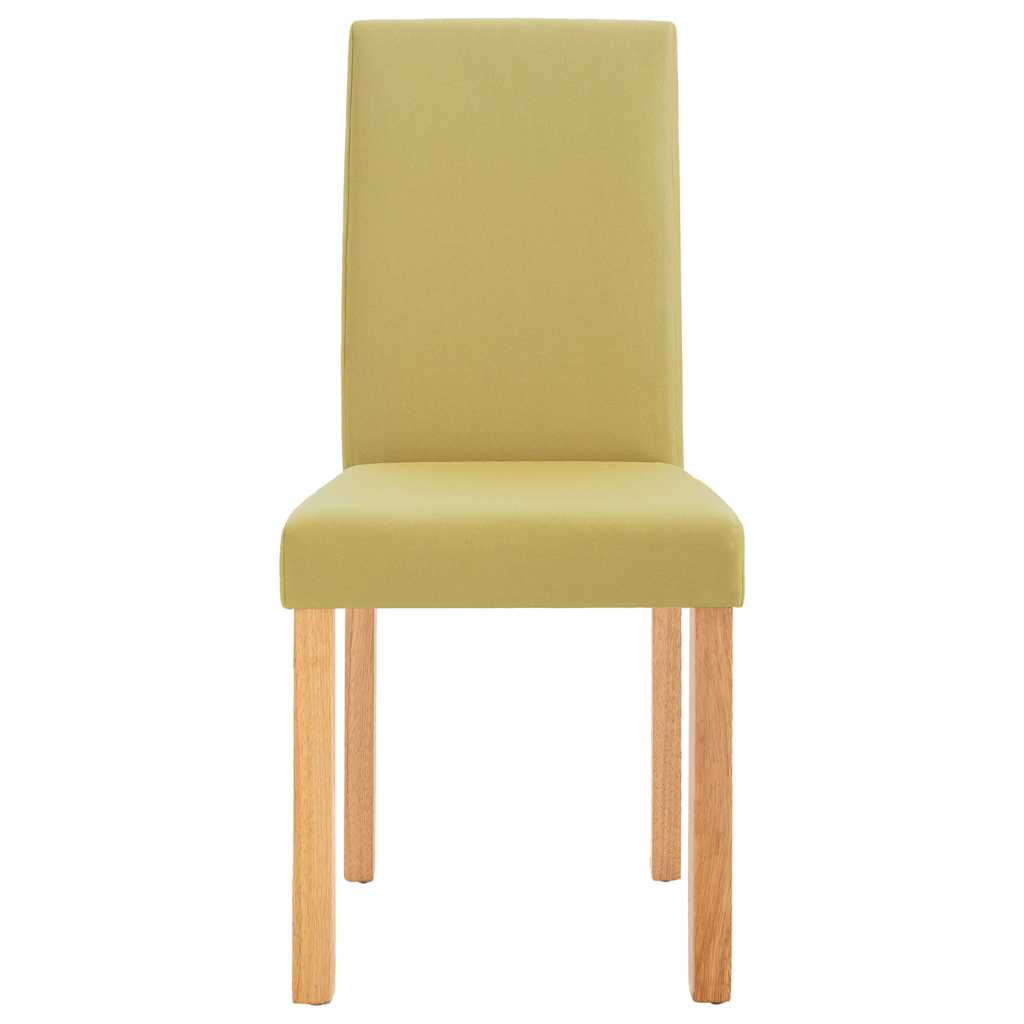 vidaXL Dining Chairs 4 pcs Green Fabric 4