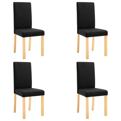 Dining Chairs Fabric Black