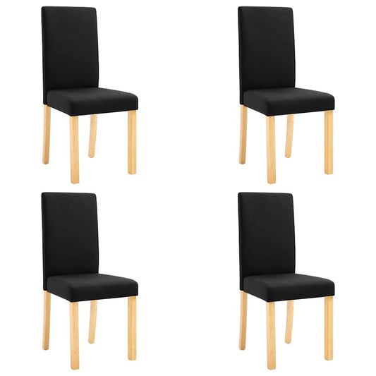 Dining Chairs Fabric Black