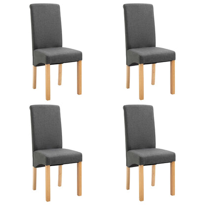 Dining Chairs Fabric Gray