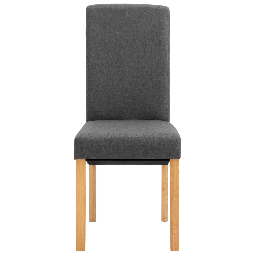 vidaXL Dining Chairs 4 pcs Gray Fabric 4