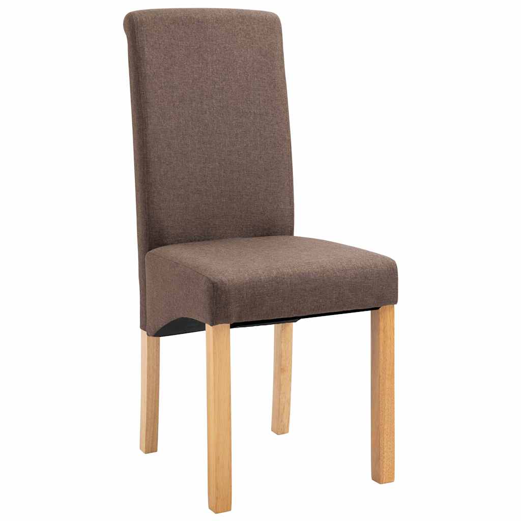 Dining Chairs Fabric Brown