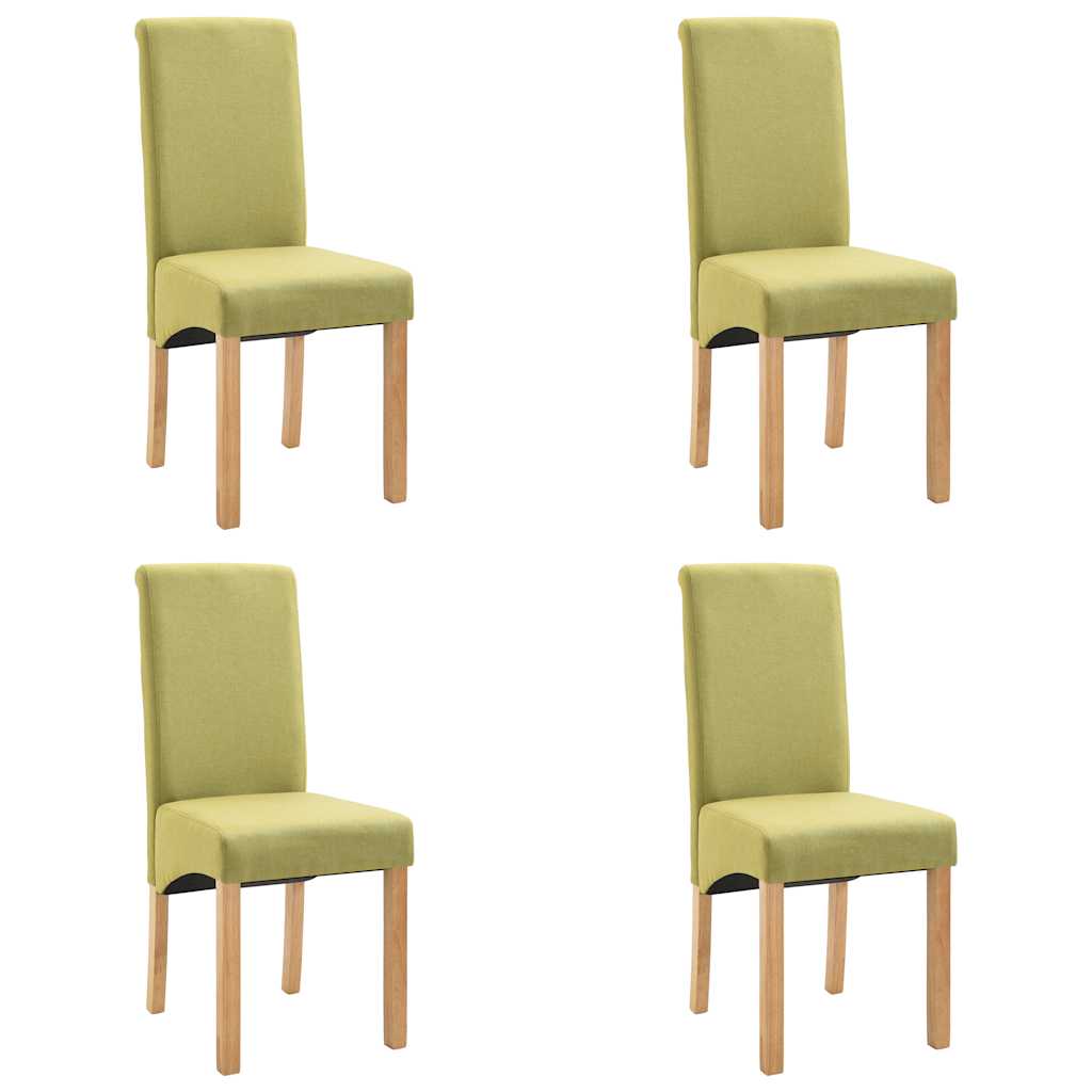 Dining Chairs Fabric Green