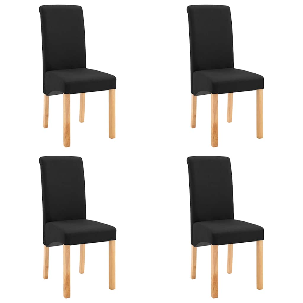 Dining Chairs Fabric Black