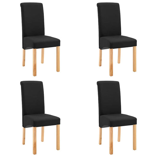 Dining Chairs Fabric Black