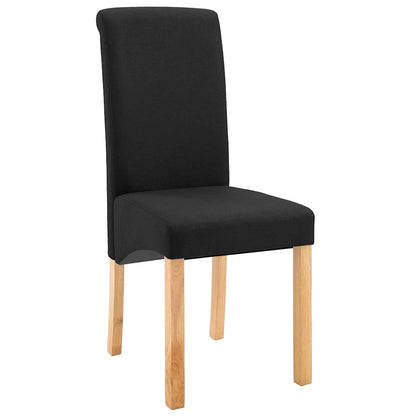 Dining Chairs Fabric Black