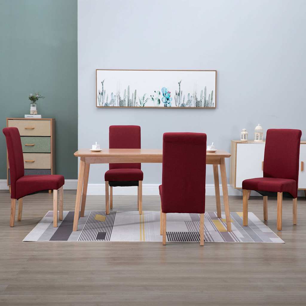 vidaXL Dining Chairs Fabric