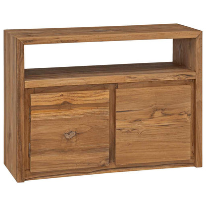 vidaXL Sideboard | Natural wood colour | Solid teak wood | 80x30x60 cm 1