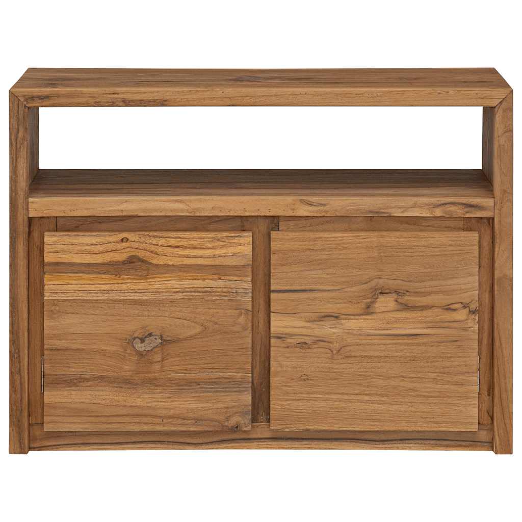 vidaXL Sideboard | Natural wood colour | Solid teak wood | 80x30x60 cm 3