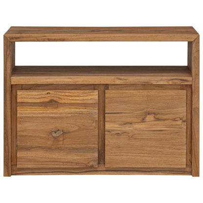 vidaXL Sideboard | Natural wood colour | Solid teak wood | 80x30x60 cm 3