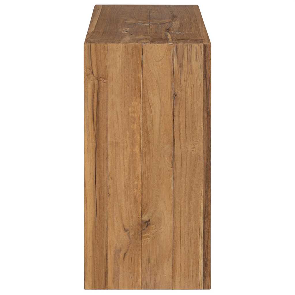 vidaXL Sideboard | Natural wood colour | Solid teak wood | 80x30x60 cm 4