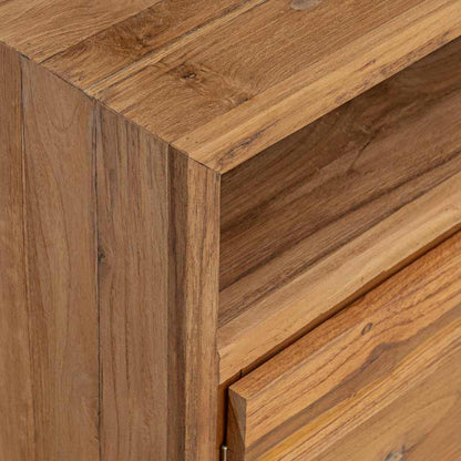 vidaXL Sideboard | Natural wood colour | Solid teak wood | 80x30x60 cm 6