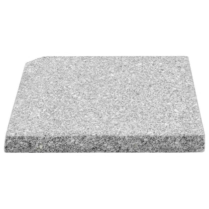 vidaXL Umbrella Weight Plates 4 pcs Grey Granite Square 100 kg 5