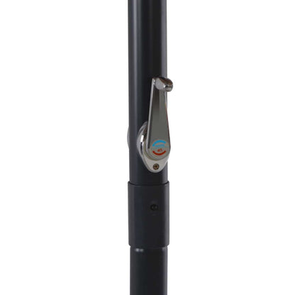 vidaXL Garden Parasol with Portable Base Anthracite 6