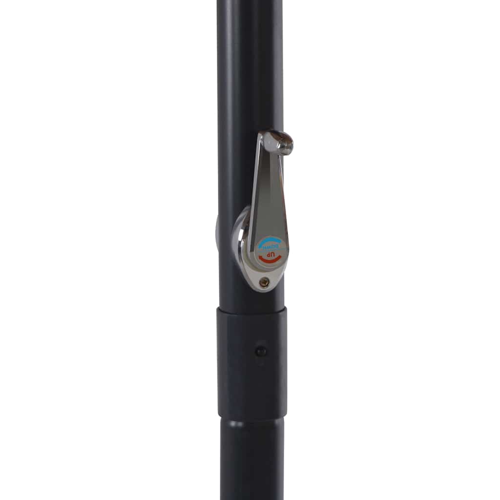 vidaXL Garden Parasol with Portable Base Taupe 6