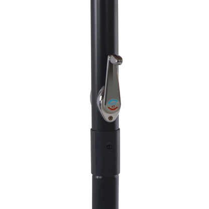 vidaXL Garden Parasol with Portable Base Taupe 6