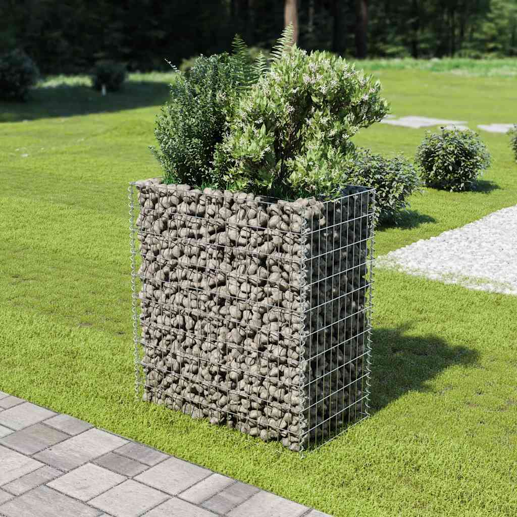 vidaXL Gabion Raised Bed Galvanised Steel