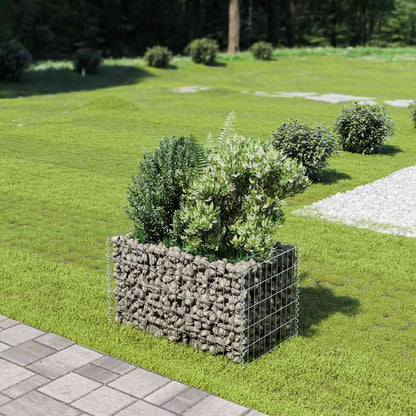 vidaXL Gabion Raised Bed Galvanised Steel