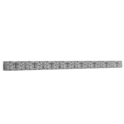 Gabion Wall with Covers Galvanised Steel 900 cm 50 cm