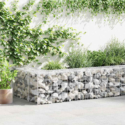 Gabion Wall with Covers Galvanised Steel 900 cm 50 cm