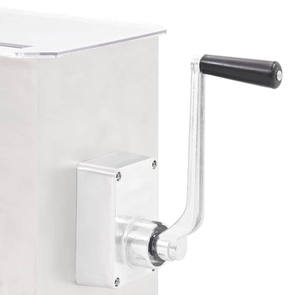 vidaXL Meat Mixer with Gear Box Silver Stainless Steel 5